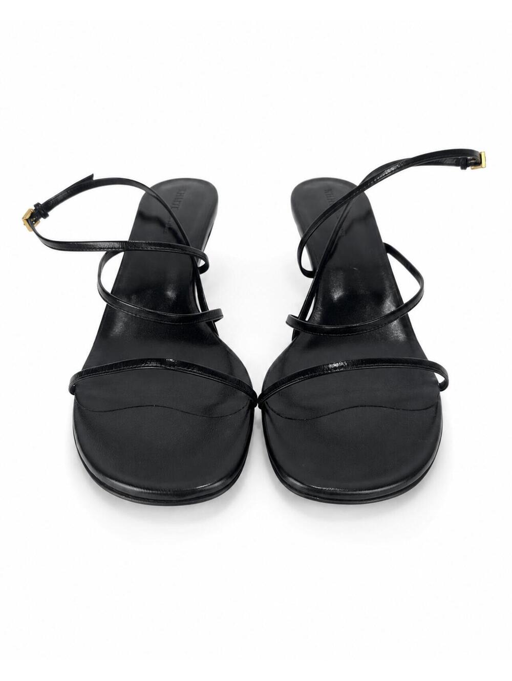 KHAITE Loop Kitten Heel Strappy Sandal Black Leather EU 39.5 US 9.5 | NIB - Picture 5 of 9